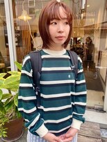 モク 大阪梅田店(MOK) 【明るめオレンジ】レイヤーボブ