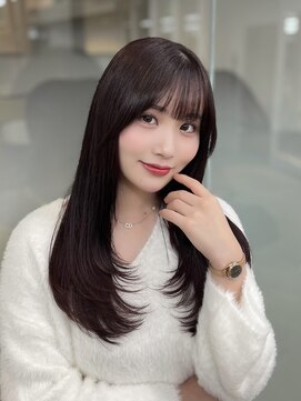 ソラ 広尾店(SORA) ロングレイヤーカット/ピンクラベンダー［広尾］