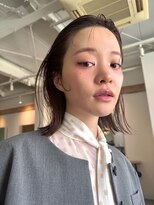 ソイ コンク 下北沢(soi conc)&nbsp;【wet bob】切りっぱなしボブ_タイトスタイリング_ワンレンボブ