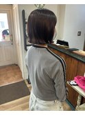 【お客様snap】ぷつっとボブ/ラベンダーブラウン