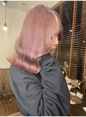 hairLux・浜松天王・三ヶ日・大人ピンクベージュカラー