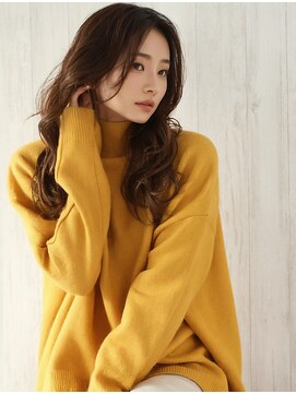 アース 錦糸町店(HAIR&MAKE EARTH) ◎秋の韓国風ナチュラル暗髪カラー×艶髪