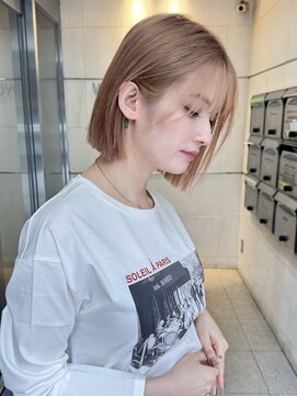 ガーデン 渋谷(GARDEN) 小顔外ハネボブダークアッシュ大人ガーリー似合わせカット