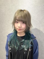 ノブレス(NOBLESSE)&nbsp;ウルフカット×インナーカラー