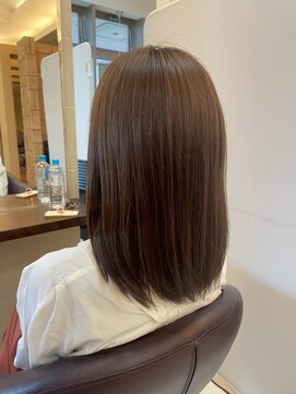 髪質改善/顔周りレイヤーカット/グレージュ[千葉/千葉駅]