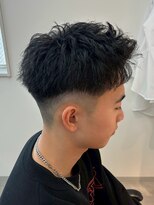 シーフ 千葉(Cyf)&nbsp;千葉駅MEN’S/波巻きツイストスパイラル/刈り上げセンターパート