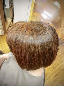 ドゥ ヘアドレッサーズ(Deux Hairdressers)の写真/輝髪ペインターで感動体験！ノンジアミンカラーは痒みかぶれ軽減◎ヘナで髪にも頭皮にも優しい 