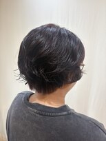 ココカラヘアー ニコ(cococara hair nico)&nbsp;ショートパーマ/透明ボルドーカラー