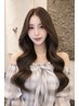 【韓国ヘア】ワンホンレイヤーカット+無重力パーマ+艶カラー+トリートメント