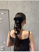 編みおろしヘア