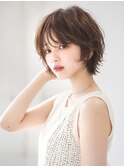 大人可愛いマッシュショート×抜け感スタイル