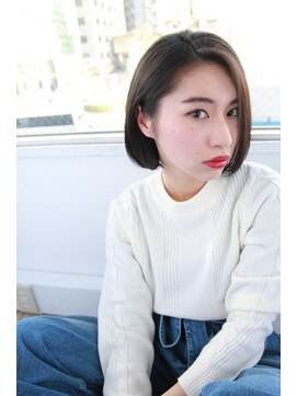 ビームズ ヘアー ブラン(Bee ms HAIR Blanc+) ビームズヘアー　ナチュラルボブ　黒髪　重め