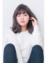 ドラマチックヘア 野鳥の森店(DRAMATIC HAIR)&nbsp;#スモーキーグレージュ#ネイビーカラーフレンチボ◎20代30代40代