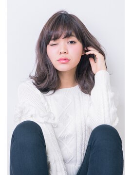 ドラマチックヘア 野鳥の森店(DRAMATIC HAIR) #スモーキーグレージュ#ネイビーカラーフレンチボ◎20代30代40代