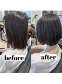 ナチュラルショート　ビフォーアフター