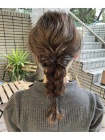 ダブル(W)&nbsp;【hair salon W】編みおろしアレンジ