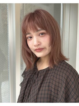 ニューヨークニューヨーク 三宮駅前店(NYNY) ロングボブ×ブラウンベージュ