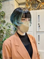カリーナコークス 原宿 渋谷(Carina COKETH) ミント/ウルフカット/インナーカラー/ダブルカラー/レイヤー