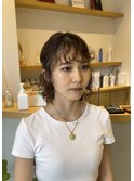 ボブパーマこなれ感クリップスタイル