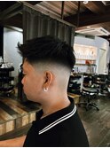 ハイフェードソフトモヒカンスタイル