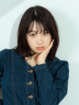 エアー 青山(AIR) 大人可愛い/20代30代/シースルーバング/ミディアムレイヤー