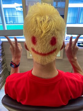 アロ 調布店(ARO) ダブルカラー・ハイトーン・ケアブリーチ・ニコちゃんマーク