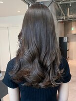 アルバム 銀座(ALBUM GINZA)&nbsp;レイヤーロンググレーベージュカーキベージュ美髪_ba489931