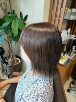ヘアリゾート粋 ティガ 池袋店(tiga)&nbsp;ミディアムボブ/透明感カラー/ブラウン