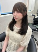 前髪カット/こなれミディ/イメチェン/アンブレラカラー
