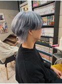 メンズダブルカラーセンターパートニュアンスパーマ【GIA】
