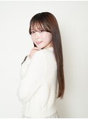 シースルーバング/ストレートロング