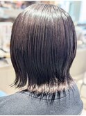 ブルーシルバーアッシュブルージュ透明感グラデーションカラー