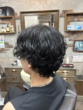 アールズ ヘア(R's hair) MEN’S HAIR/ブルーブラック/フェザーパーマ/ 印西 印西市