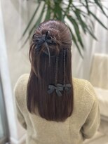 カノン(kanon hair&beauty)&nbsp;カチモリハーフアップ♪