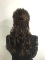 ヘアセットサロン クリアリティ(clarity)&nbsp;サイドまとめハーフアップ