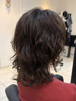 アクアオモテサンドウ(ACQUA omotesando) *くびれミディアムウルフパーマヘアミディアムレイヤーパーマ