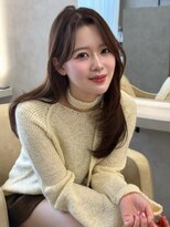 オムニス 表参道(Omnis) 美髪韓国ミディアムレイヤー小顔顔まわりレイヤーブラウンカラー