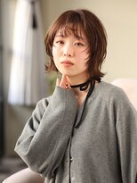 シェール(cher)&nbsp;くびれボブ/顔まわりレイヤー/ショート/ブラウン