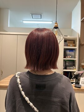 ヘアケアサロンジェー(J) 外ハネ切りっぱなしボブ