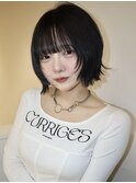 ウルフボブ/ウルフカット/レイヤーボブ/縮毛矯正