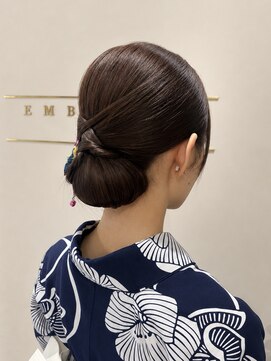 アンベリールフルー(EMBELLIR fleur) 【和装ヘア】エレガントシニヨン/20代/30代/40代/50代