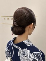 アンベリールフルー(EMBELLIR fleur) 【和装ヘア】エレガントシニヨン/20代/30代/40代/50代