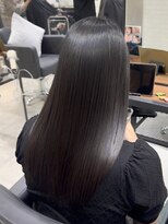 ジーナ 吉塚(Zina)&nbsp;髪質改善＊暗めグレージュ艶ストレート＊美髪【Zina吉塚】