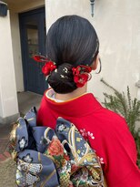 ラポール 蟹江(RAPPORT)&nbsp;【和装アップ】艶めく黒髪まとまる上品似合わせ