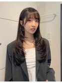 ココアブラウン×大人レイヤー