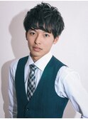清潔感のあるマッシュショート