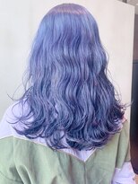 アルバム 銀座(ALBUM GINZA)&nbsp;ネイビー_クールショートピンクベージュボブルフ_ba309802