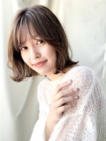 ノラ ギンザ(NORA GINZA) 20/30代にオススメ☆フランジウェーブミディアム/ココアブラウン