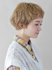 美髪/エアリーロング/切りっぱなしボブ/ピンクブラウン 961