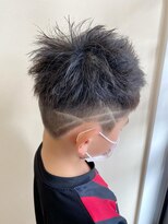 リミットヘアー 大在店(Remit hair) 〈Remit hair 大在　山本〉ラインを入れたメンズカット